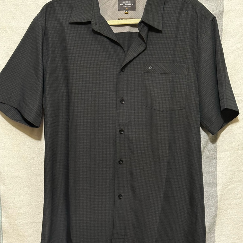 Quiksilver Black Casual Button Down Shirt